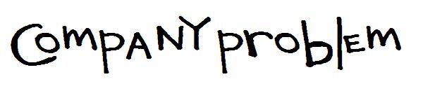 Company Problem字体