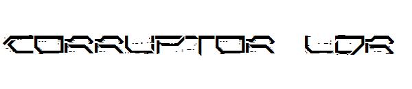 Corruptor LDR字体