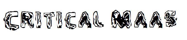 Critical Maas字体