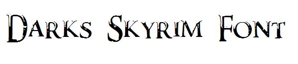 Darks Skyrim Font字体