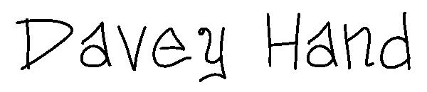 Davey Hand字体