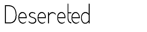 Desereted字体