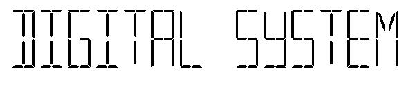 Digital System字体