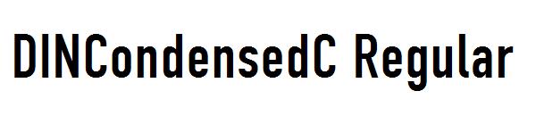 DINCondensedC Regular字体