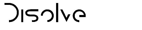 Disolve字体