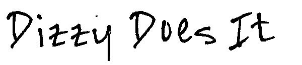 Dizzy Does It字体