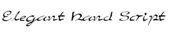 Elegant Hand Script字体