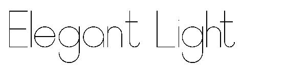 Elegant Light字体