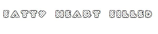 Fatty Heart Filled字体