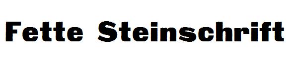 Fette Steinschrift字体