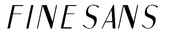 Fine Sans字体