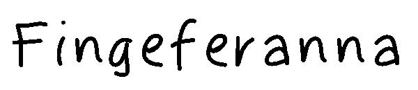 Fingeferanna字体