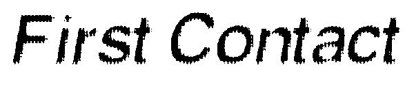 First Contact字体