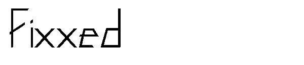 Fixxed字体