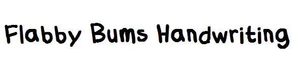 Flabby Bums Handwriting字体