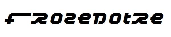 Frozedotre字体