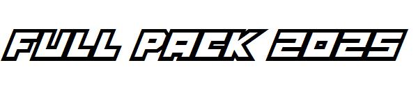 Full Pack 2025字体