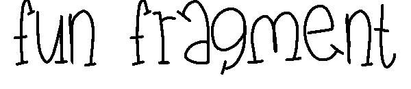 fun fragment字体