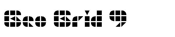 Geo Grid 9字体