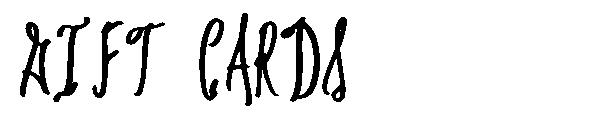 Gift Cards字体