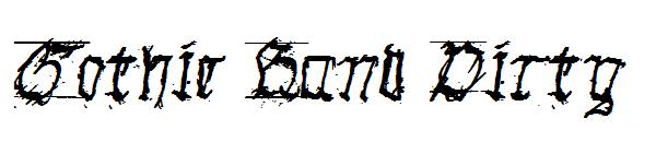 Gothic Hand Dirty字体