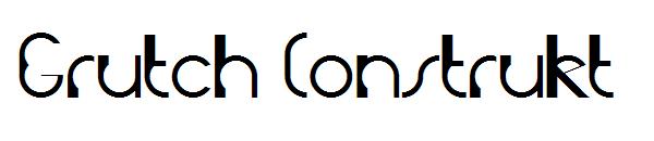 Grutch Construkt字体