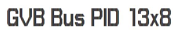 GVB Bus PID 13x8字体