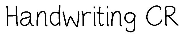 Handwriting CR字体