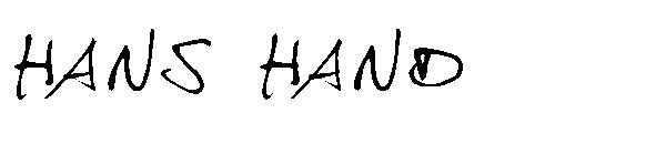 Hans Hand字体