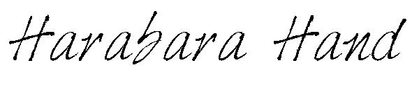 Harabara Hand字体