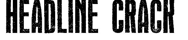 Headline Crack字体