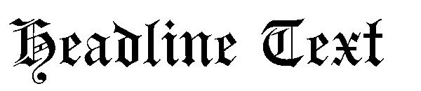 Headline Text字体