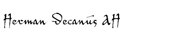 Herman Decanus AH字体