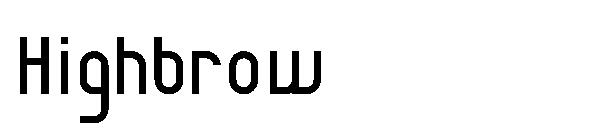Highbrow字体