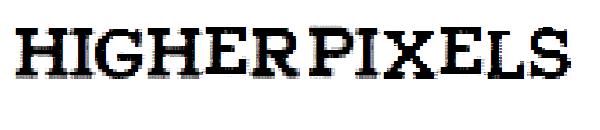Higher Pixels字体