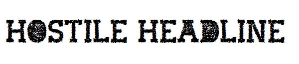 Hostile Headline字体