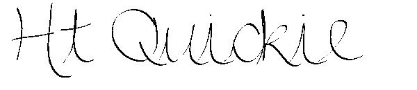 Ht Quickie字体