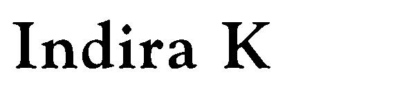 Indira K字体