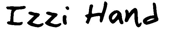 Izzi Hand字体