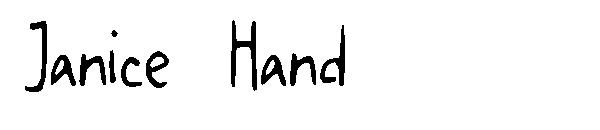 Janice Hand字体