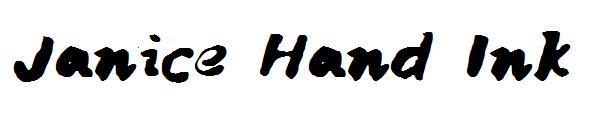 Janice Hand Ink字体