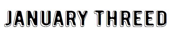 January Threed字体