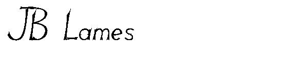 JB Lames字体
