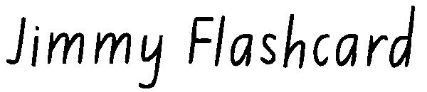 Jimmy Flashcard字体