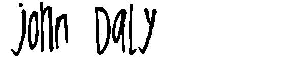 John Daly字体