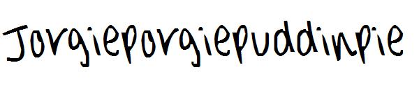 Jorgieporgiepuddinpie字体