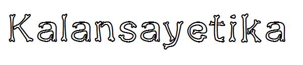 Kalansayetika字体