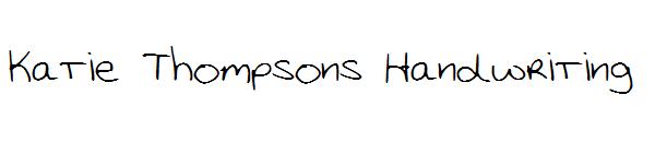 Katie Thompsons Handwriting字体