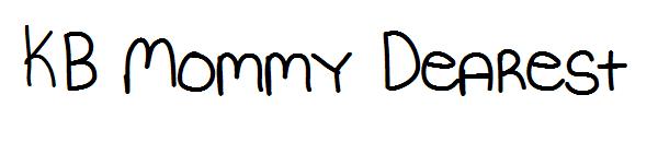 KB Mommy Dearest字体