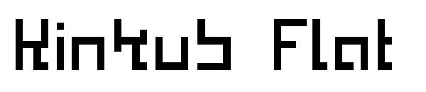 Kinkub Flat字体